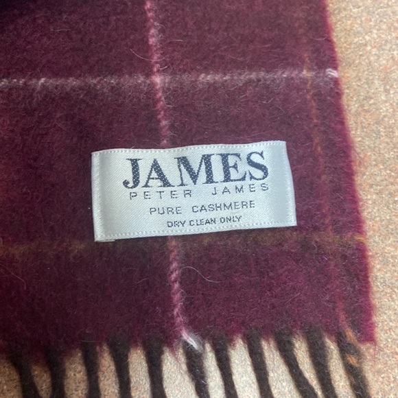 Peter James Pure Cashmere Scarf - Picture 3 of 6